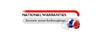 NATIONAL WARRANTIES - Insure your belongings